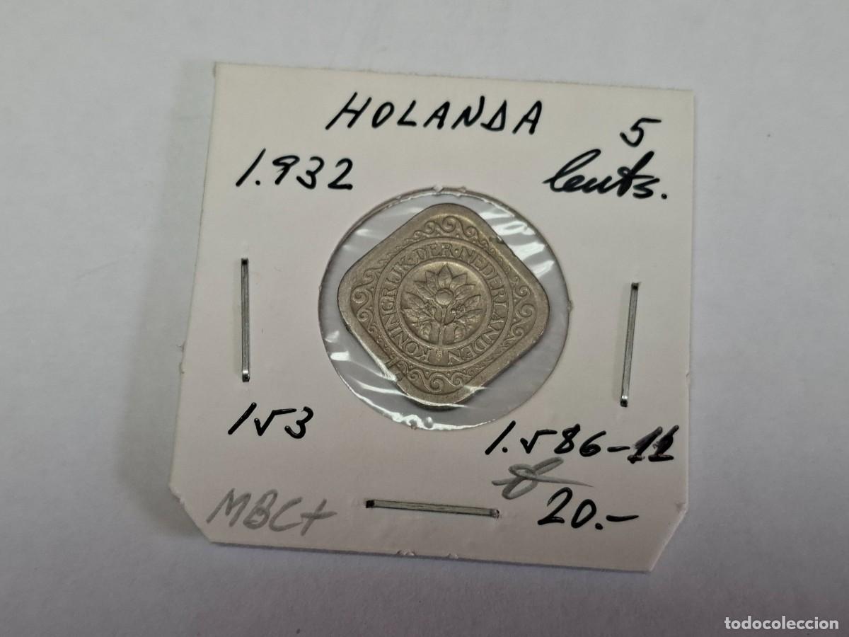 Monedas antiguas de Europa: 5 CENTS. de 1932 KM 153 HOLANDA en MBC+