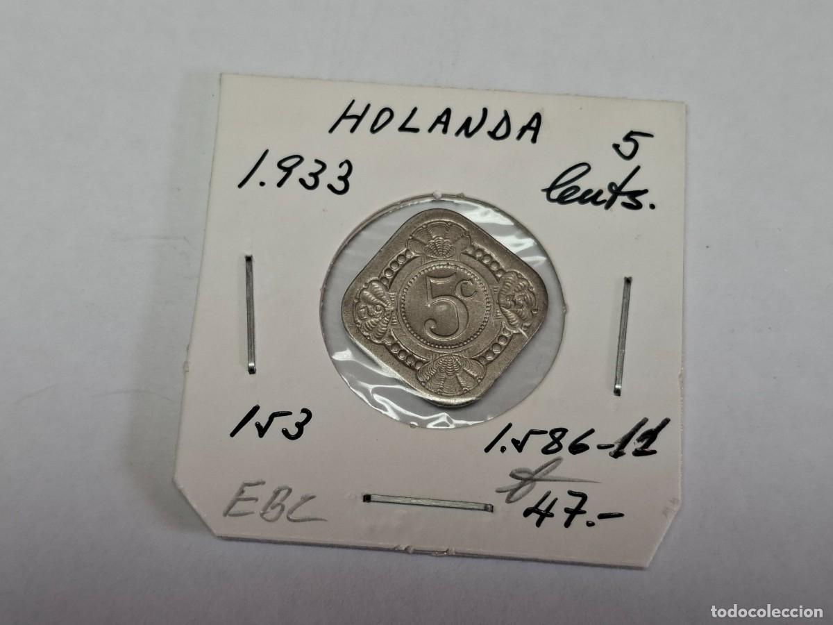 Monedas antiguas de Europa: 5 CENTS. de 1933 KM 153 HOLANDA en EBC