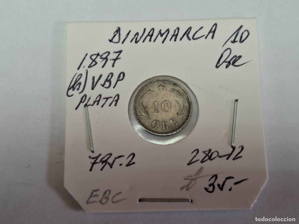 Monedas antiguas de Europa: 10 ORE de PLATA de 1897 (h) VBP KM 795.2 DINAMARCA en EBC