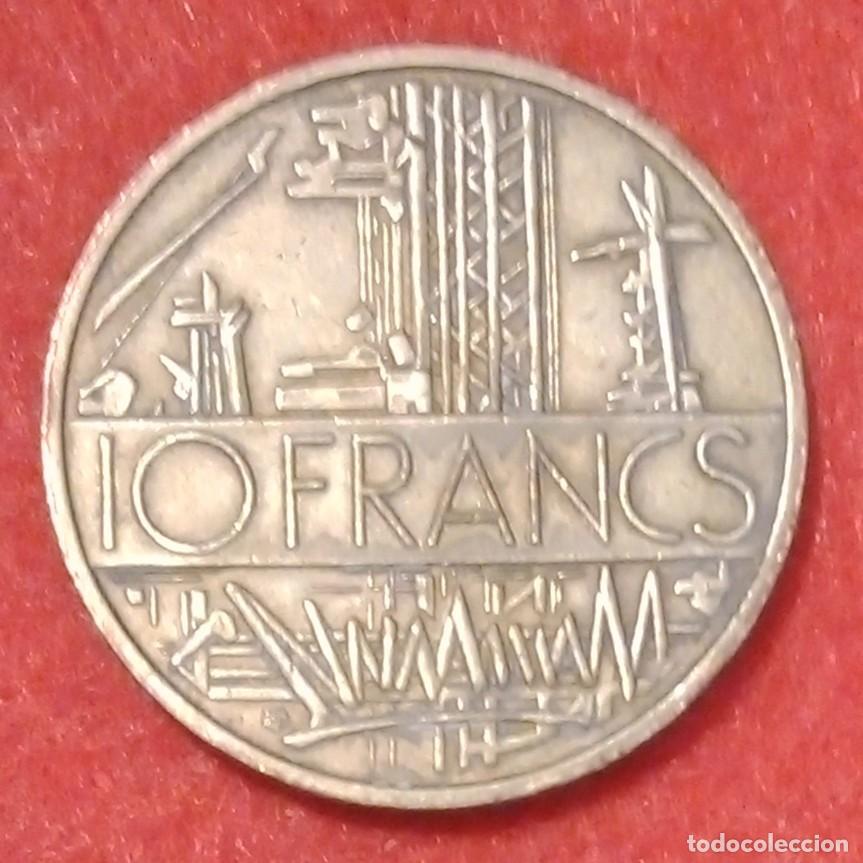Monedas antiguas de Europa: MONEDA DE FRANCIA 1977 - 10 FRANCOS - N&Iacute;QUEL-LAT&Oacute;N