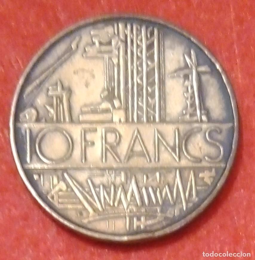 Monedas antiguas de Europa: MONEDA DE FRANCIA 1975 - 10 FRANCOS - N&Iacute;QUEL-LAT&Oacute;N