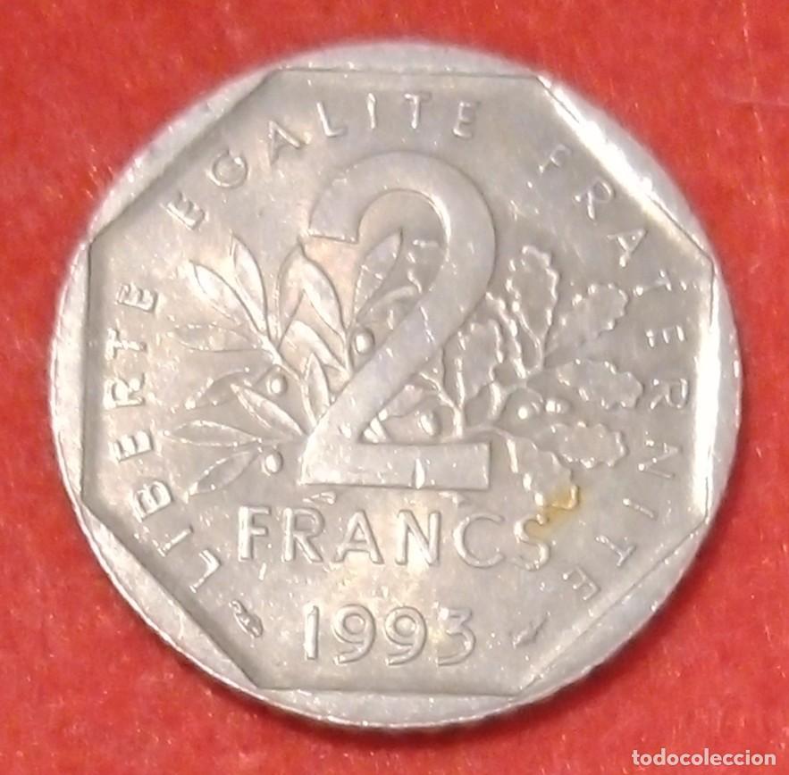 Monedas antiguas de Europa: MONEDA DE FRANCIA 1993 - 2 FRANCOS, CONMEMORATIVA JEAN MOULIN - N&Iacute;QUEL