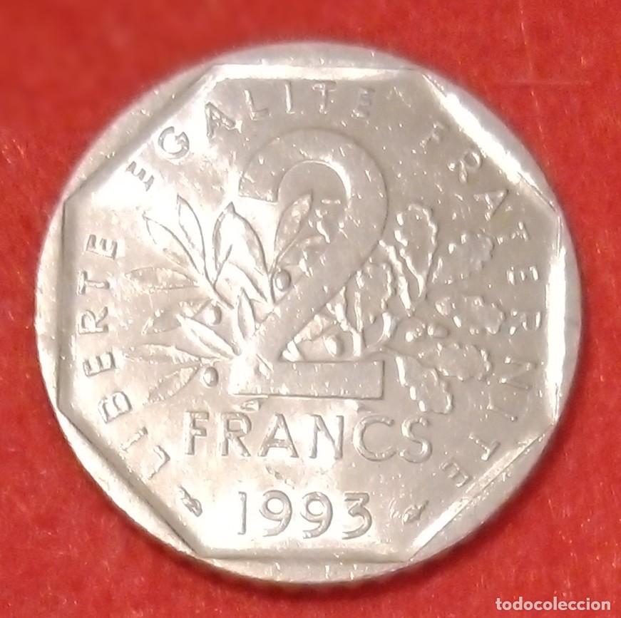Monedas antiguas de Europa: MONEDA DE FRANCIA 1993 - 2 FRANCOS, CONMEMORATIVA JEAN MOULIN - N&Iacute;QUEL (2)