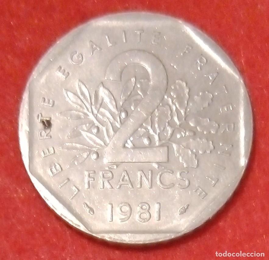 Monedas antiguas de Europa: MONEDA DE FRANCIA 1981 - 2 FRANCOS - N&Iacute;QUEL