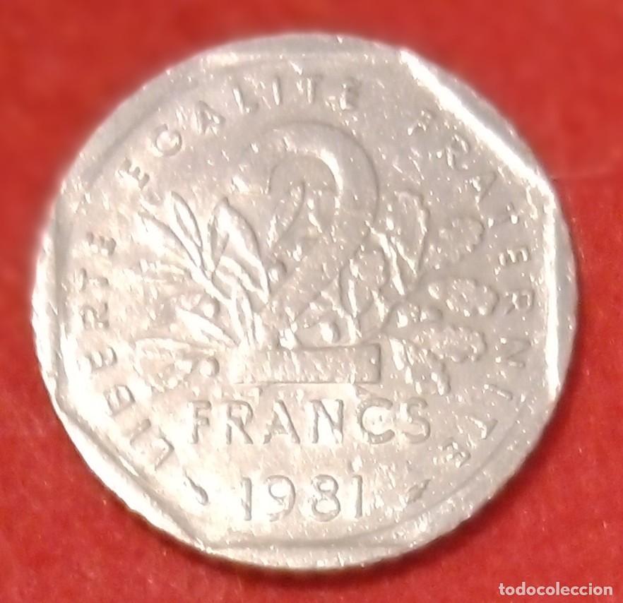 Monedas antiguas de Europa: MONEDA DE FRANCIA 1981 - 2 FRANCOS - N&Iacute;QUEL (2)