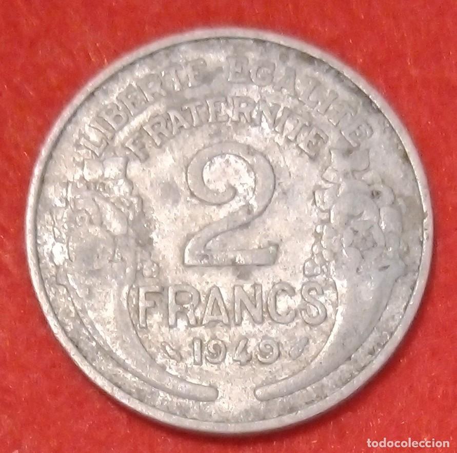 Monedas antiguas de Europa: MONEDA DE FRANCIA 1949 - 2 FRANCOS - ALUMINIO