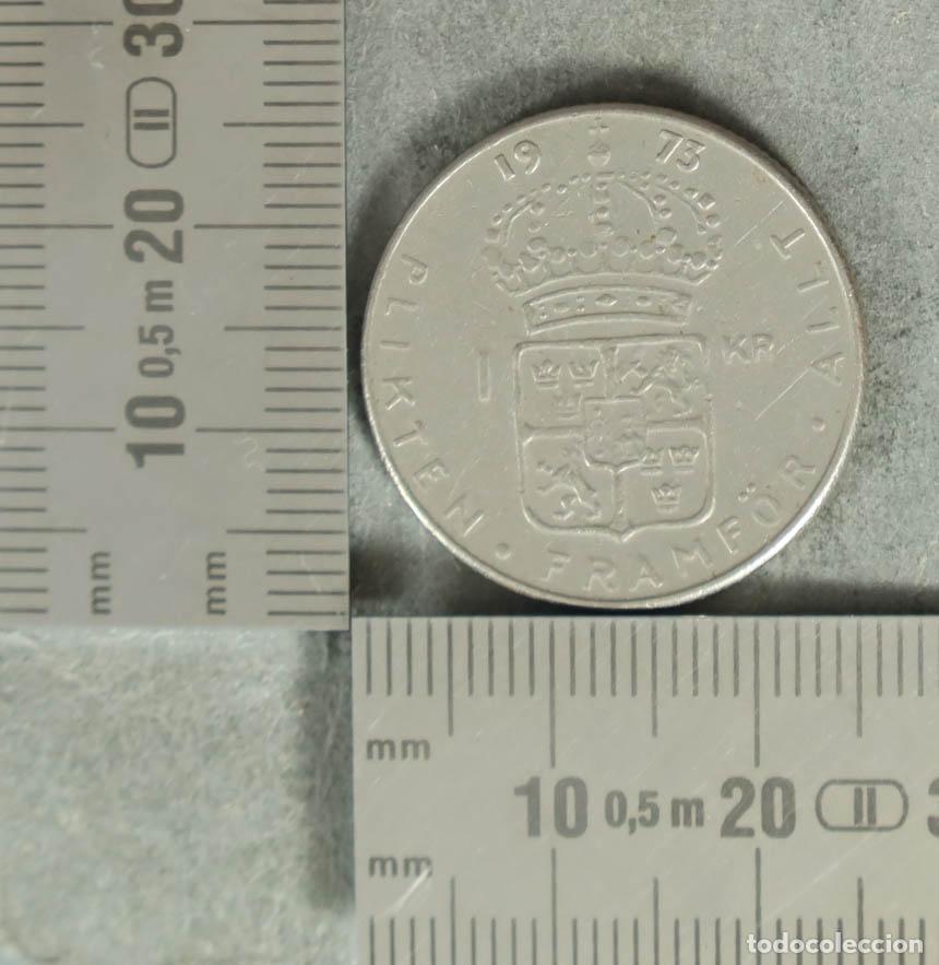 Moedas antigas da Europa: MONEDA. 5 Kronor - Suecia - Gustaf VI Adolf - Plikten Framf&ouml;r Allt 1973