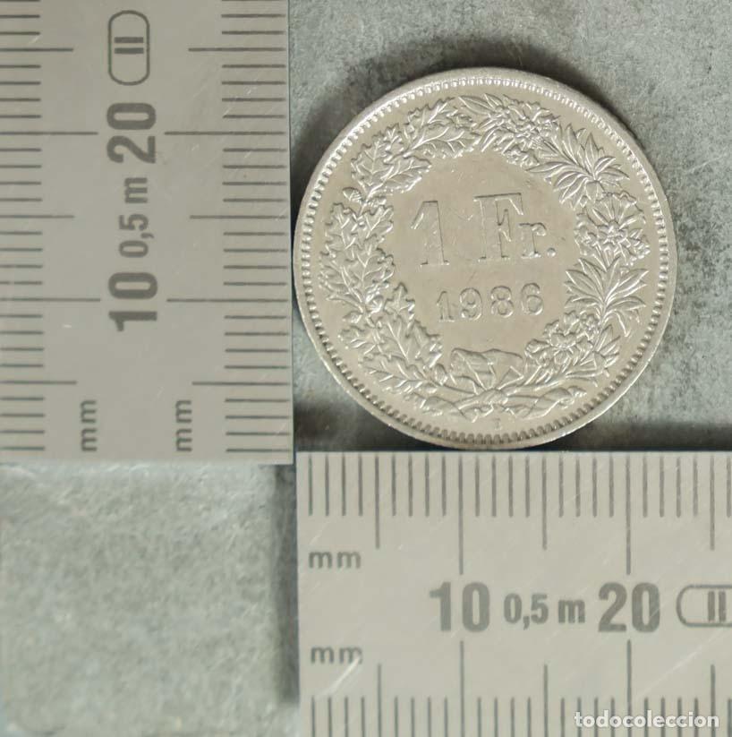 Monedas antiguas de Europa: MONEDA. 1 Franco - Suiza - Helvetia 1986