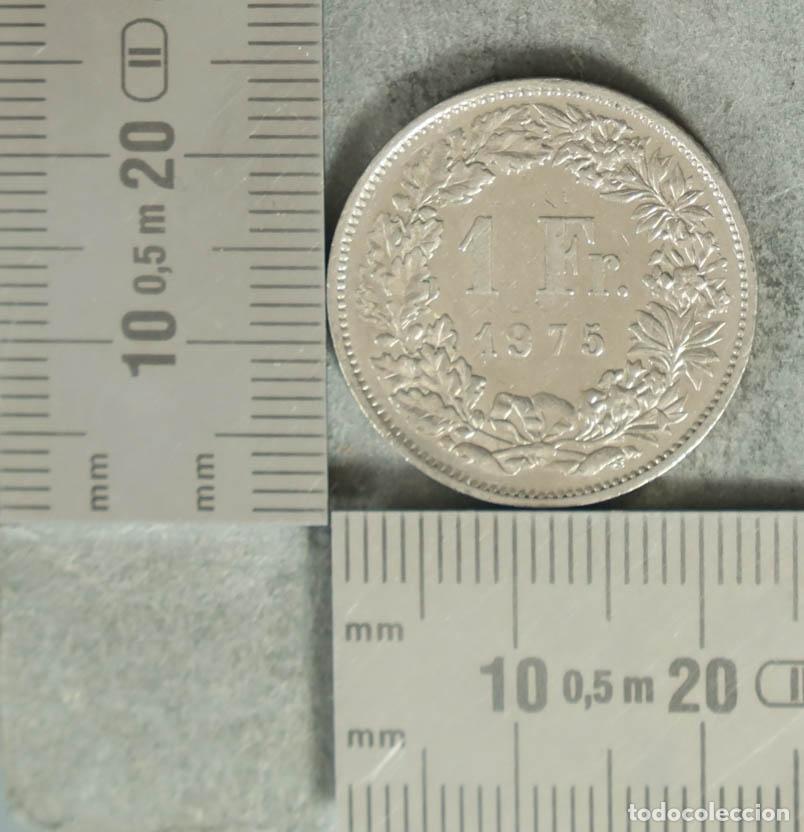Monedas antiguas de Europa: MONEDA. 1 Franco - Suiza - Helvetia 1975