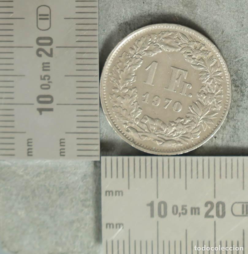 Monedas antiguas de Europa: MONEDA. 1 Franco - Suiza 1970