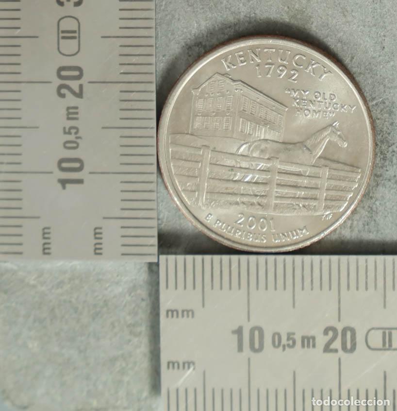Monedas antiguas de Europa: MONEDA. 1/4 Dollar Quarter - USA - Kentucky - My Old Kentucky Home - George Washington 2001