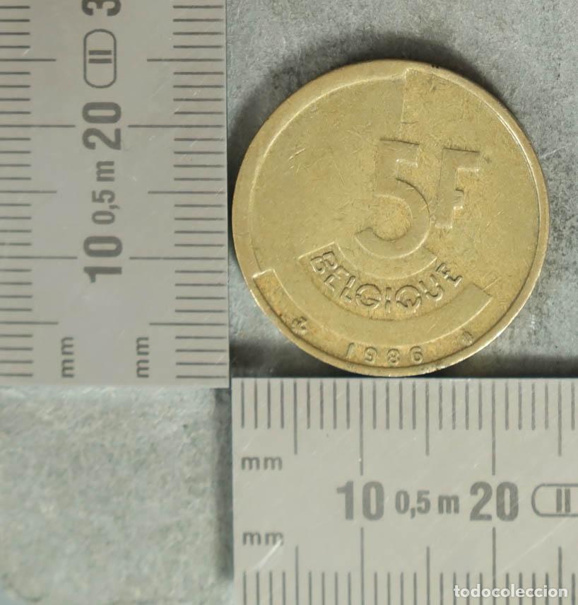 Monedas antiguas de Europa: MONEDA. 5 Francos - B&eacute;lgica - Balduino I - Belgique 1986