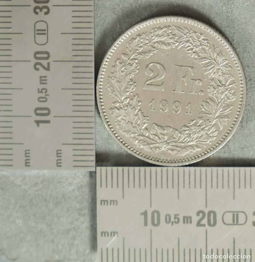 Monedas antiguas de Europa: MONEDA. 2 Francos - Suiza - Helvetia 1991