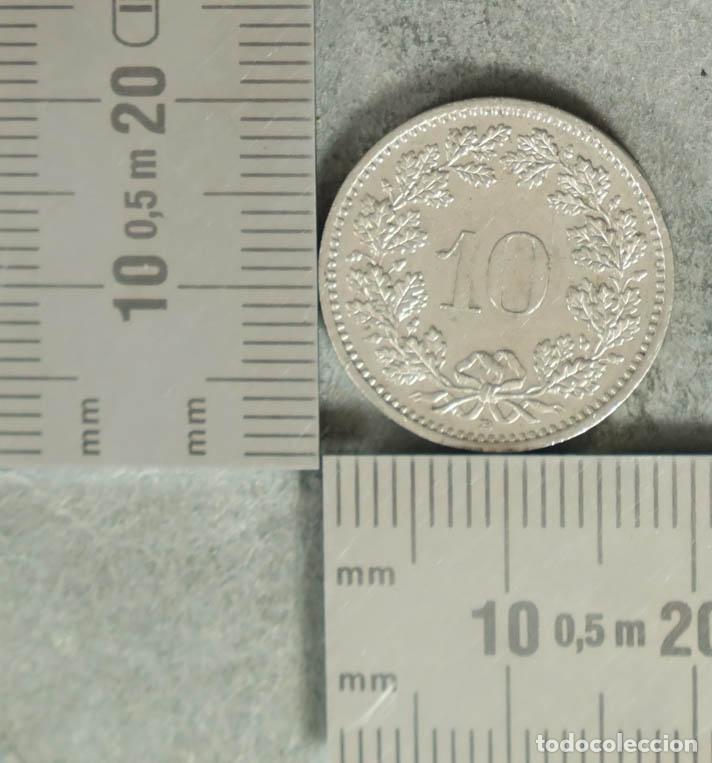 Monedas antiguas de Europa: MONEDA. 10 rappen suiza 1990