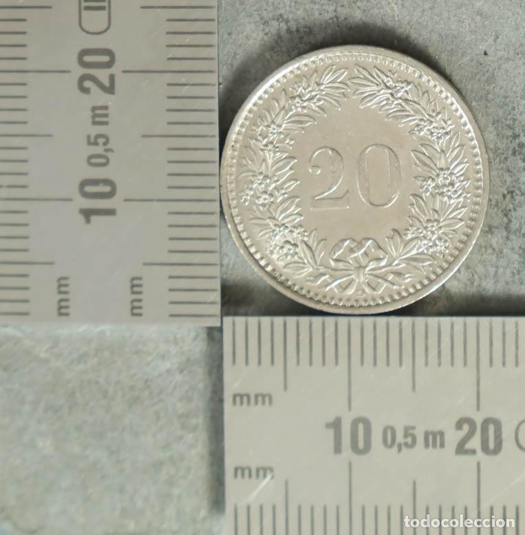 Monedas antiguas de Europa: MONEDA. 20 Rappen - Suiza - Confederaci&oacute;n Helv&eacute;tica 1993