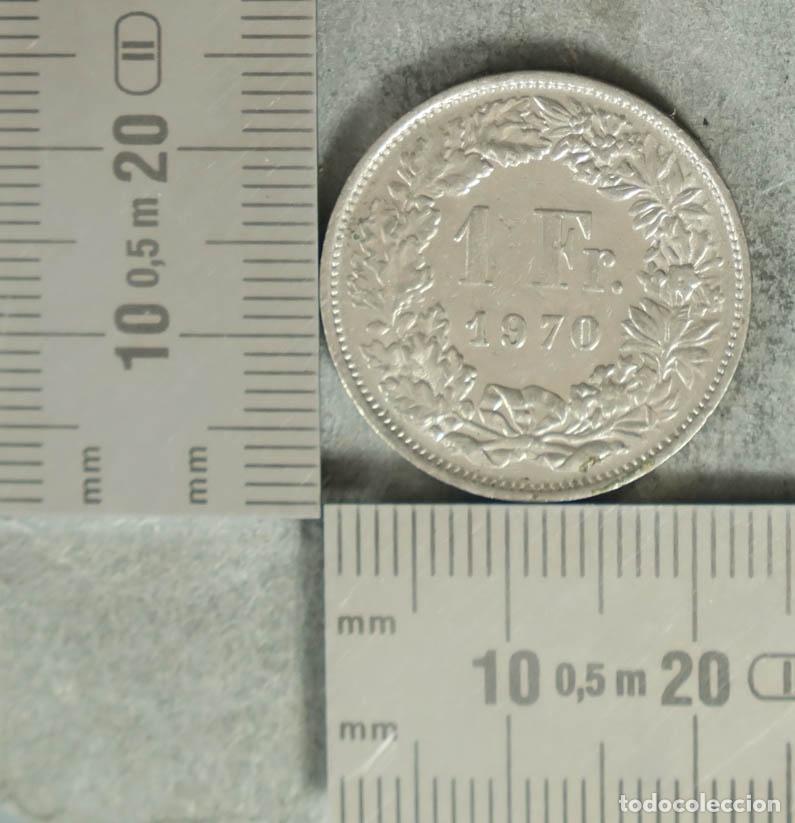 Monedas antiguas de Europa: MONEDA. 1 Franco - Suiza - Helvetia 1970