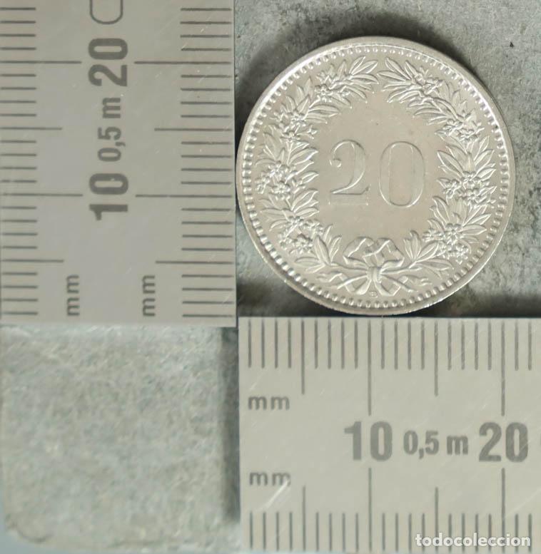Monedas antiguas de Europa: MONEDA. 20 Rappen - Suiza - Confederaci&oacute;n Helv&eacute;tica 1997