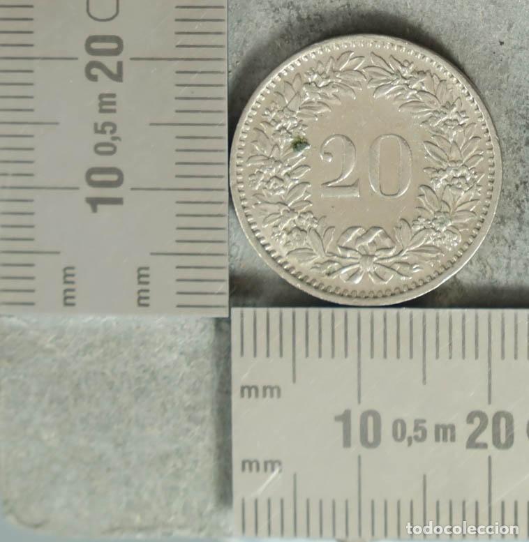 Monedas antiguas de Europa: MONEDA. 20 Rappen - Suiza - Confoederatio Helvetica - Edelweiss 1970