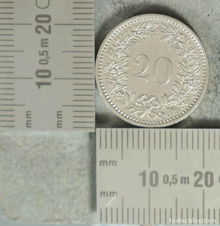 Monedas antiguas de Europa: MONEDA. 20 Rappen - Suiza - Confoederatio Helvetica - Libertas 1985