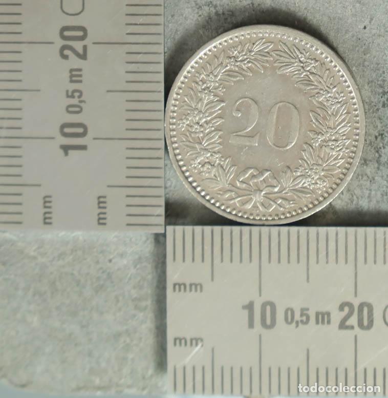 Monedas antiguas de Europa: MONEDA. 20 Rappen - Suiza - Libertas - Confoederatio Helvetica 1986
