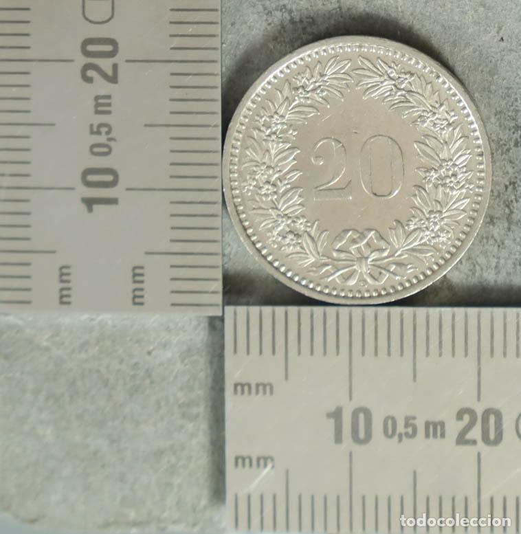 Monnaies anciennes de Europe: MONEDA. 20 Rappen - Suiza - Libertas 1994