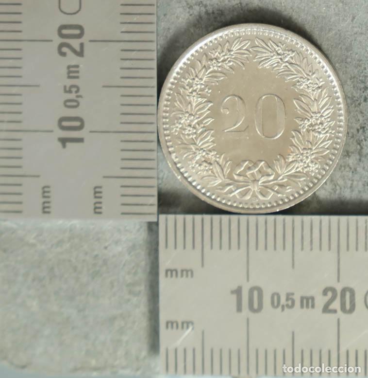 Moedas antigas da Europa: MONEDA. 20 Rappen - Suiza - Edelweiss 1995