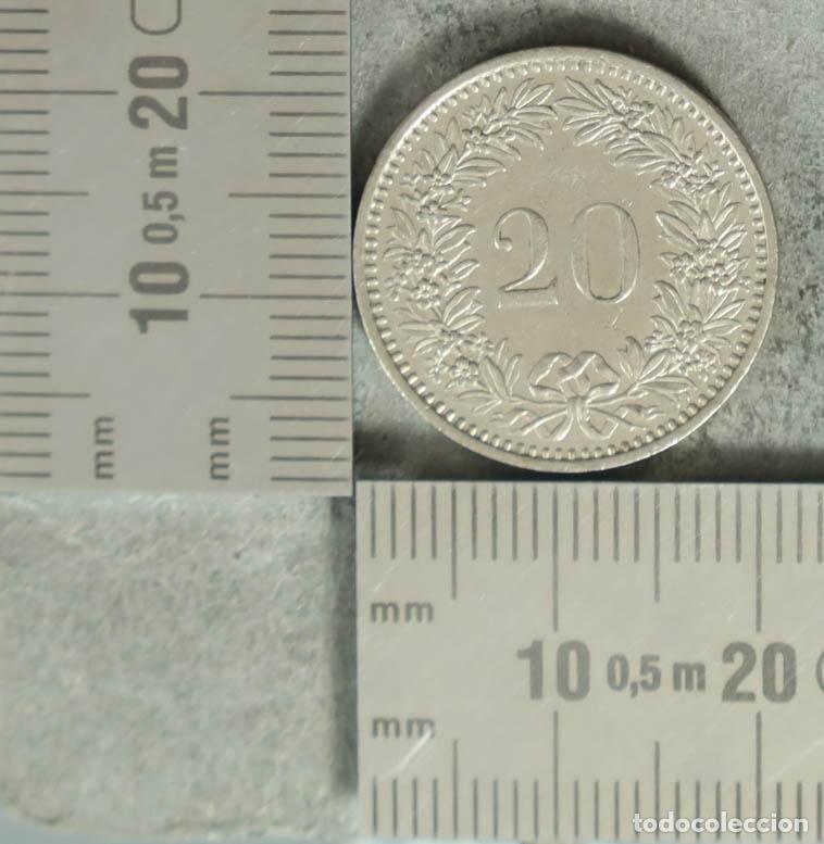 Monnaies anciennes de Europe: MONEDA. 20 Rappen - Suiza - Confoederatio Helvetica 1983
