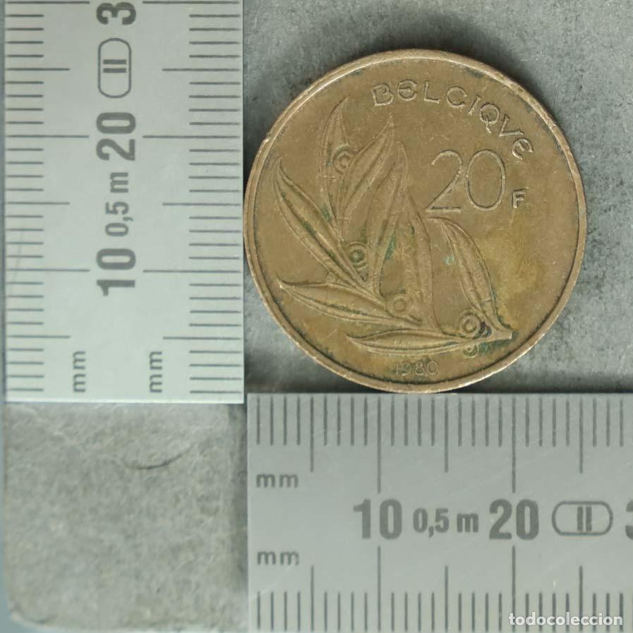 Monedas antiguas de Europa: MONEDA. 20 Francos - B&eacute;lgica - Balduino I - Rama de olivo. 1960