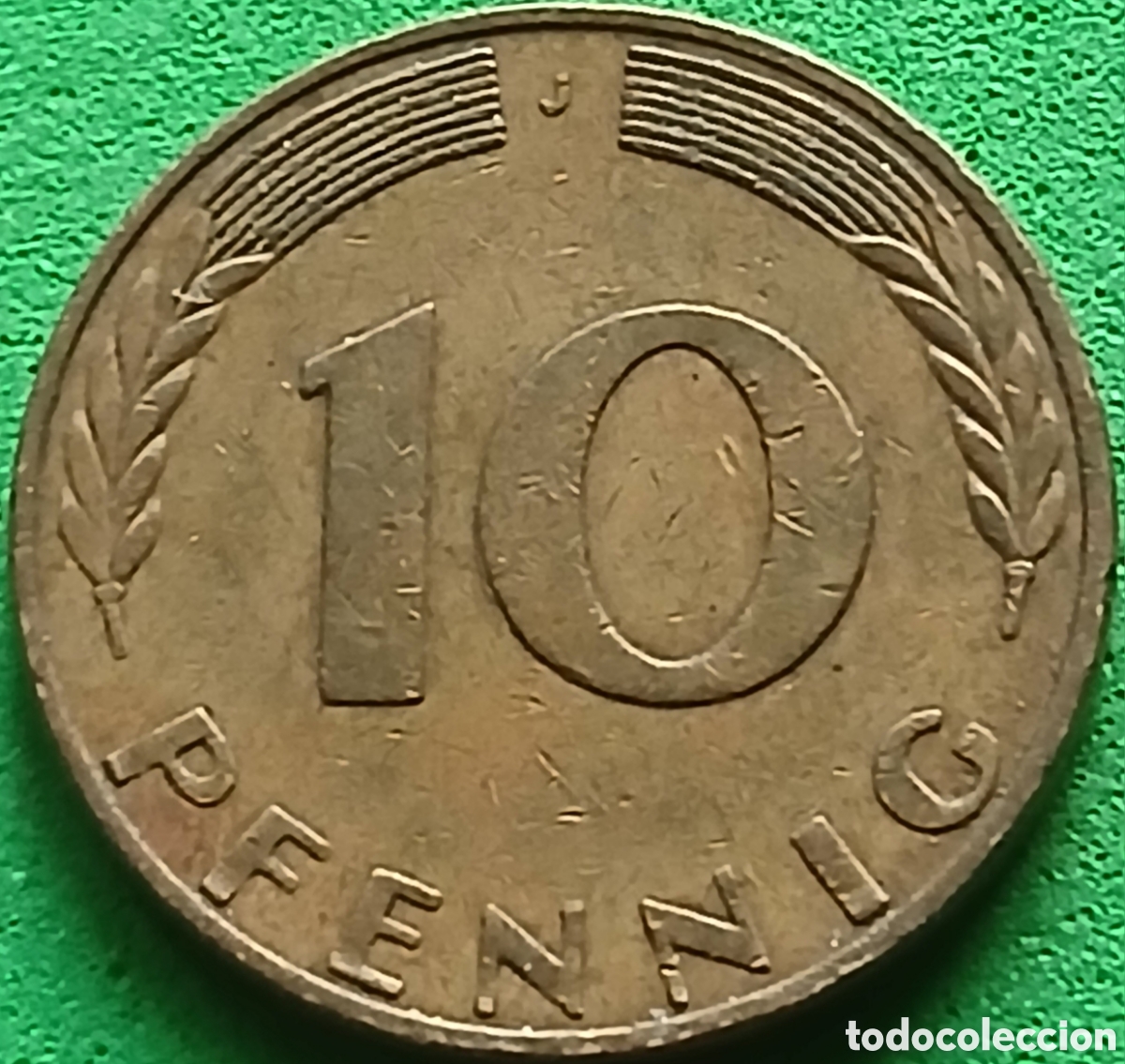 Monedas antiguas de Europa: Alemania Occidental 10 pfennig 1970 J km#108