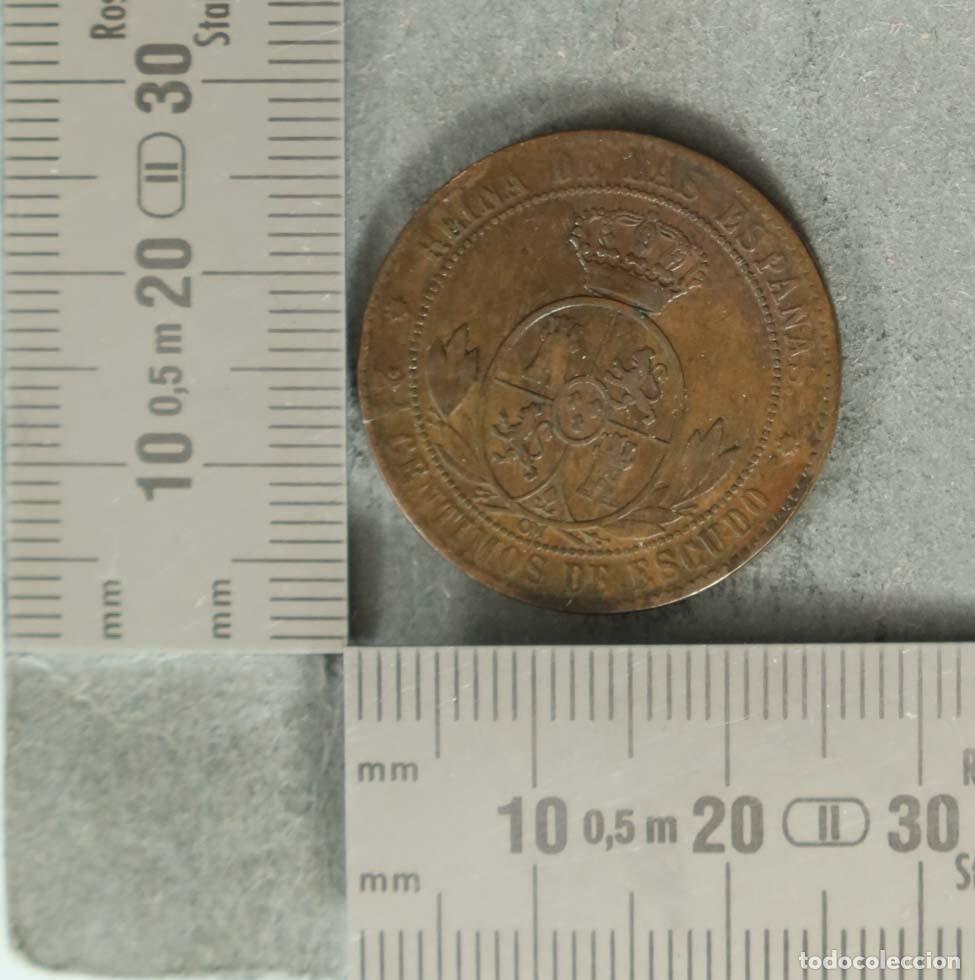 Monedas antiguas de Europa: Moneda. 5 C&eacute;ntimos de Escudo - Espa&ntilde;a - Isabel II - Ceca de Barcelona OM 1868