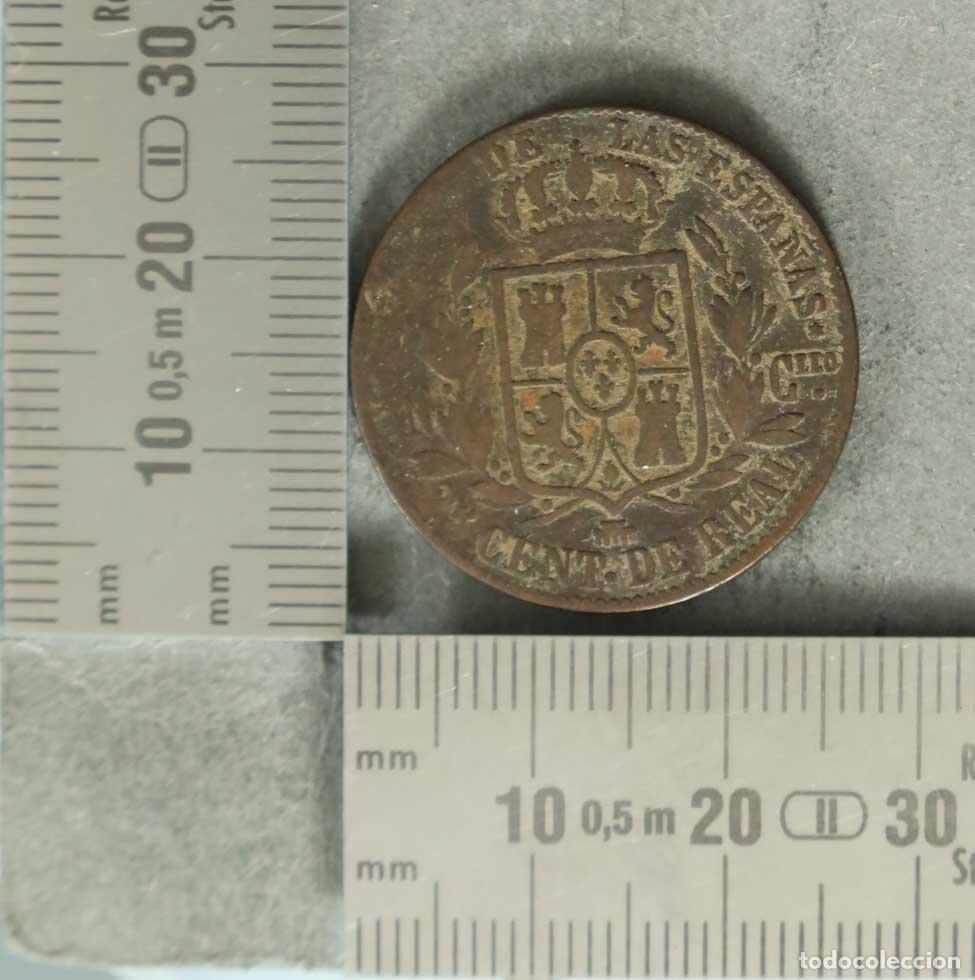 Monedas antiguas de Europa: Moneda. 25 C&eacute;ntimos de Real - Espa&ntilde;a - Isabel II - Ceca Segovia 1855
