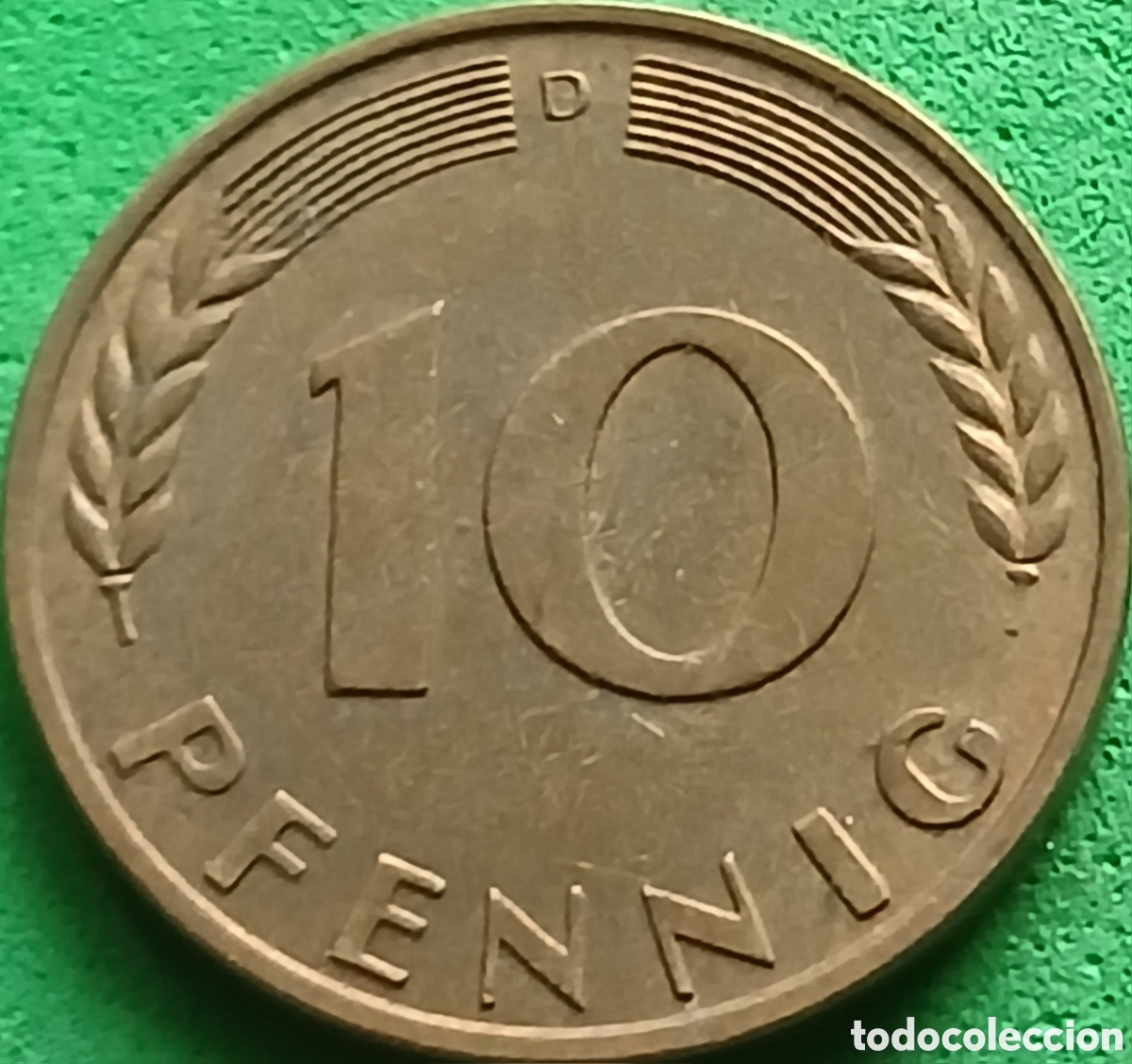 Monedas antiguas de Europa: Alemania Occidental 10 pfennig 1950 D km#108