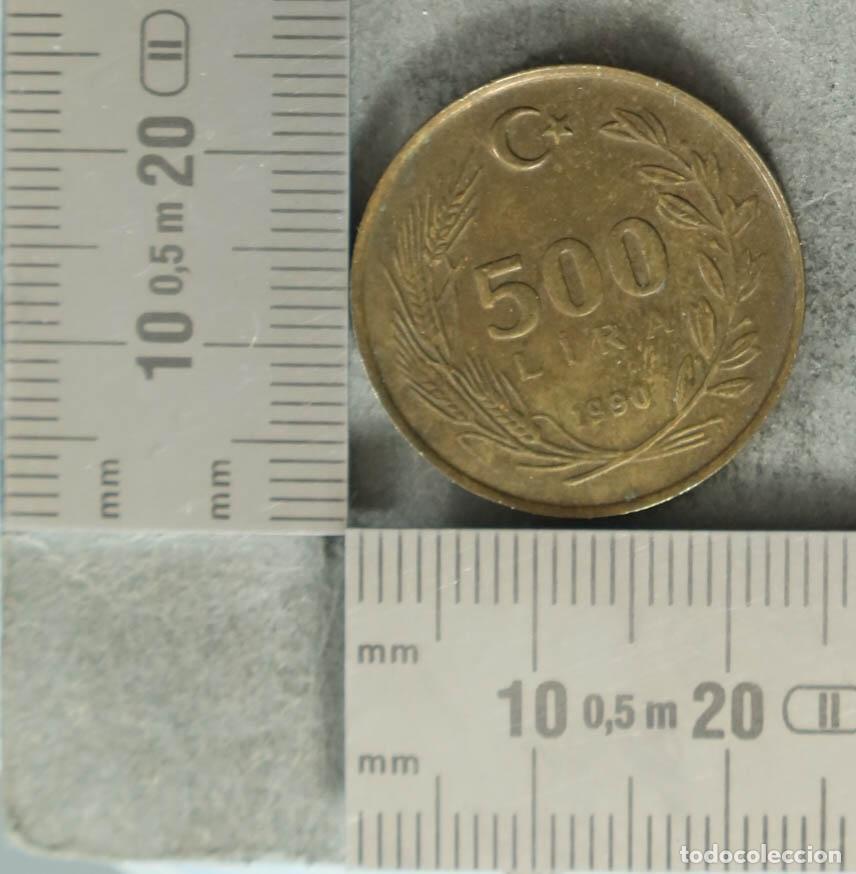Monedas antiguas de Europa: Moneda. 500 Liras - Turqu&iacute;a 1990