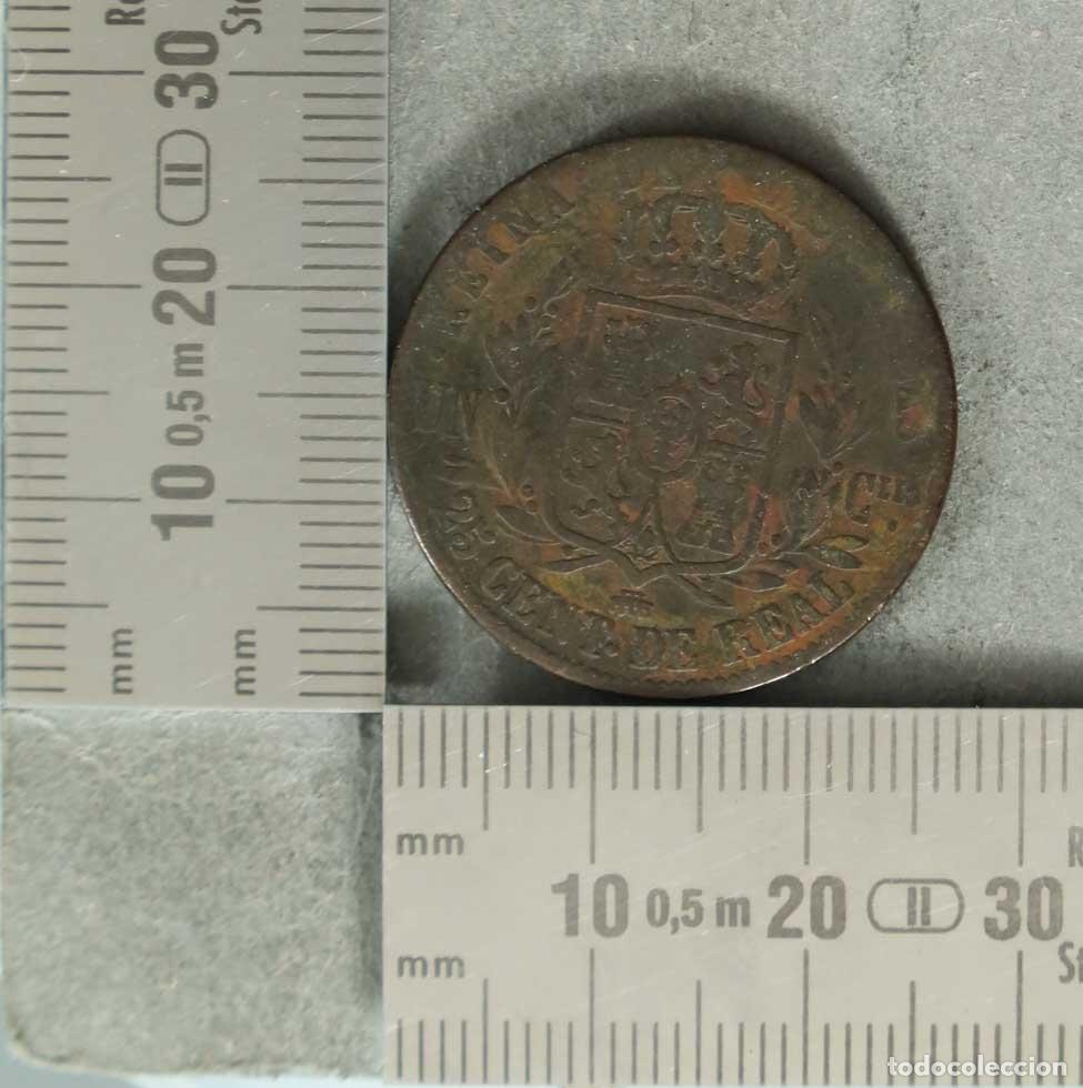 Monedas antiguas de Europa: Moneda. 25 C&eacute;ntimos de Real - Espa&ntilde;a - Isabel II - Segovia 1856