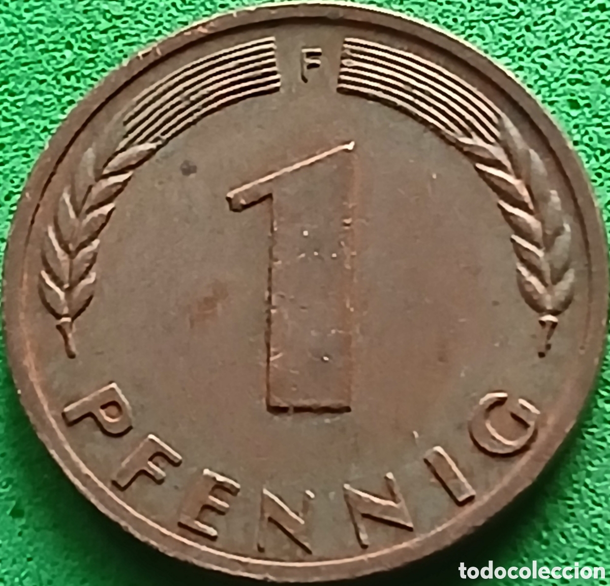 Monedas antiguas de Europa: Alemania Occidental 1 pfennig 1950 F km#105
