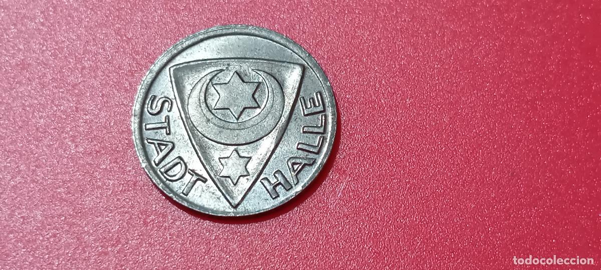 Monedas antiguas de Europa: HALLE, ALEMANIA, 10 PFG 1920, HIERRO, NOTGELD