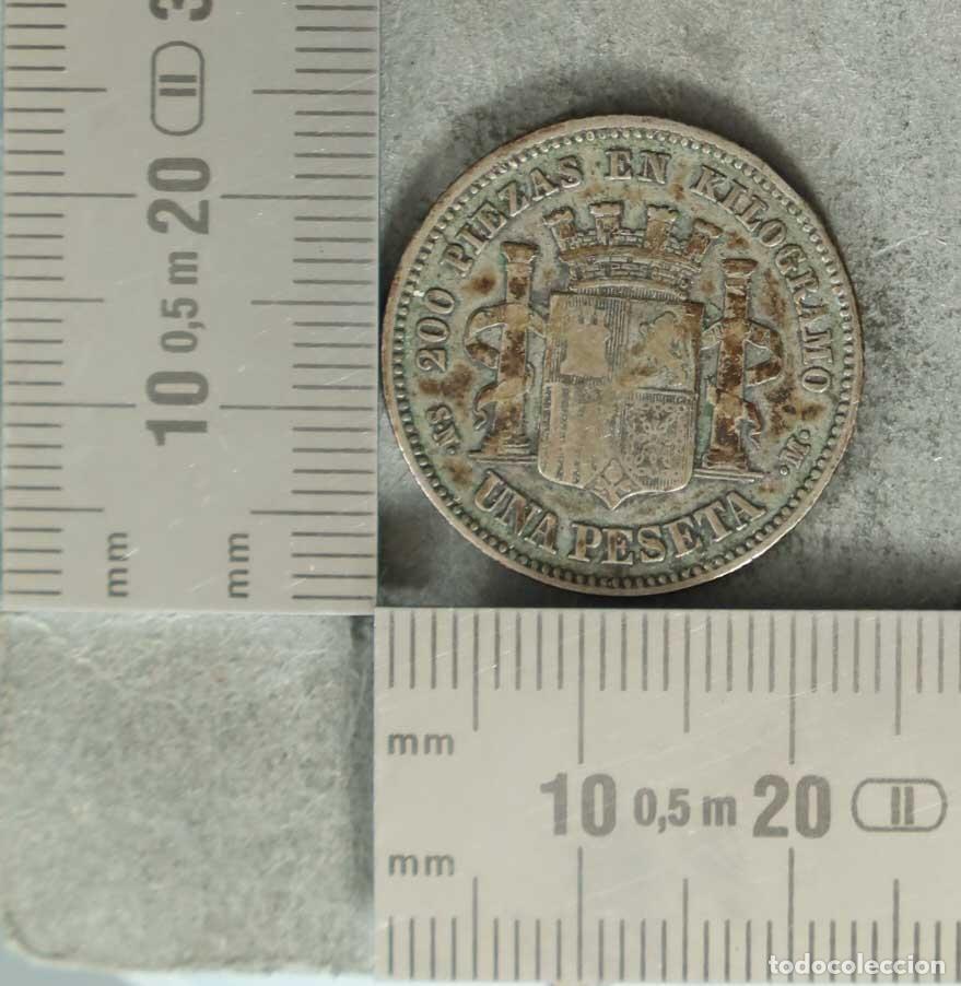 Monedas antiguas de Europa: Moneda. 1 Peseta - Espa&ntilde;a - Gobierno Provisional - 1869