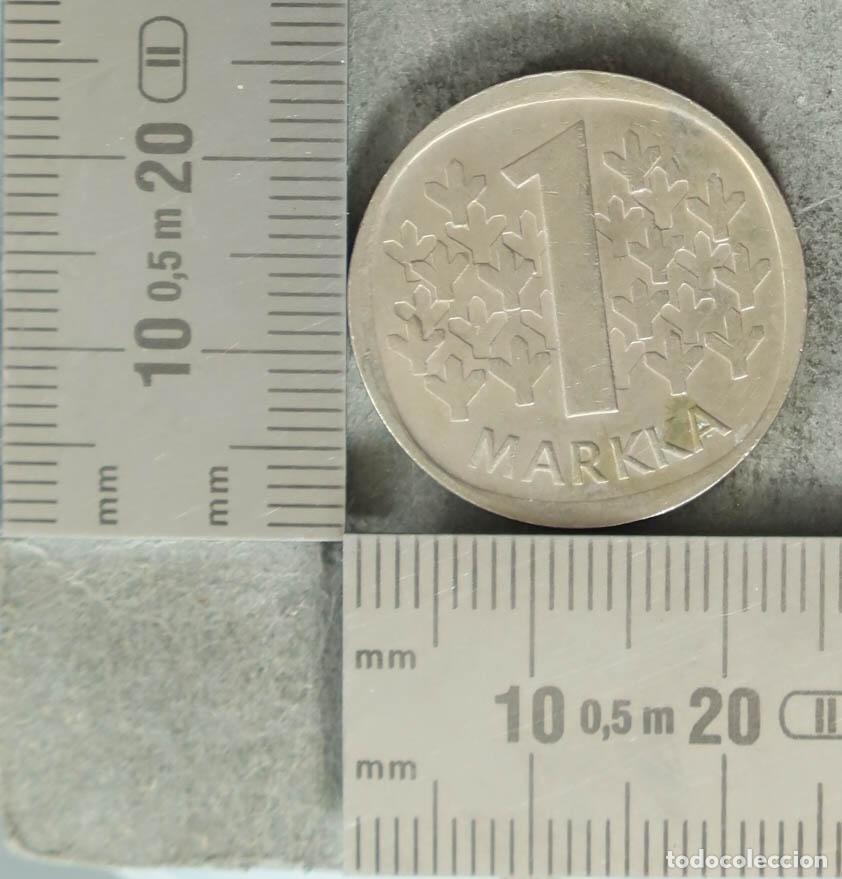 Monedas antiguas de Europa: Moneda. 1 Markka - Finlandia - &Aacute;rbol 1989