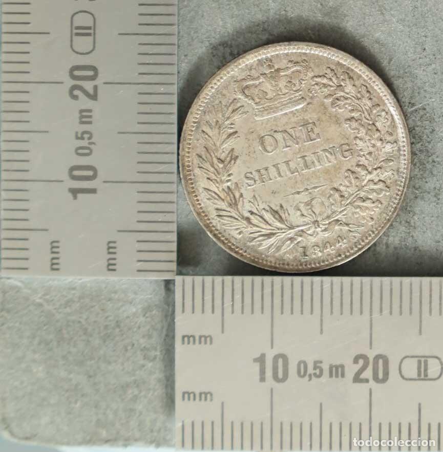 Monedas antiguas de Europa: Moneda. 1 Shilling - Reino Unido - Queen Victoria Young Head 1844