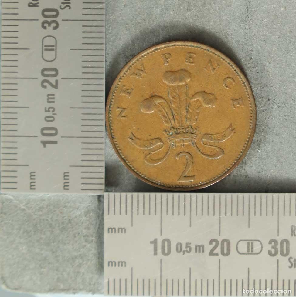 Monedas antiguas de Europa: Moneda. 2 New Pence - Reino Unido - Isabel II 1971