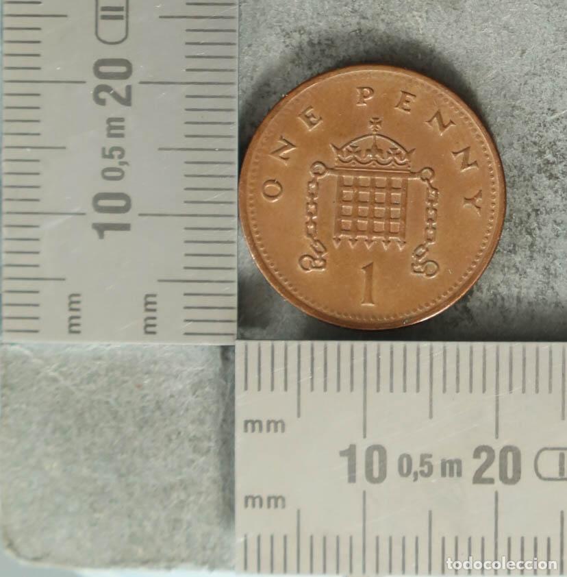 Monedas antiguas de Europa: Moneda. 1 Penny - Reino Unido - Elizabeth II - Portcullis 1993