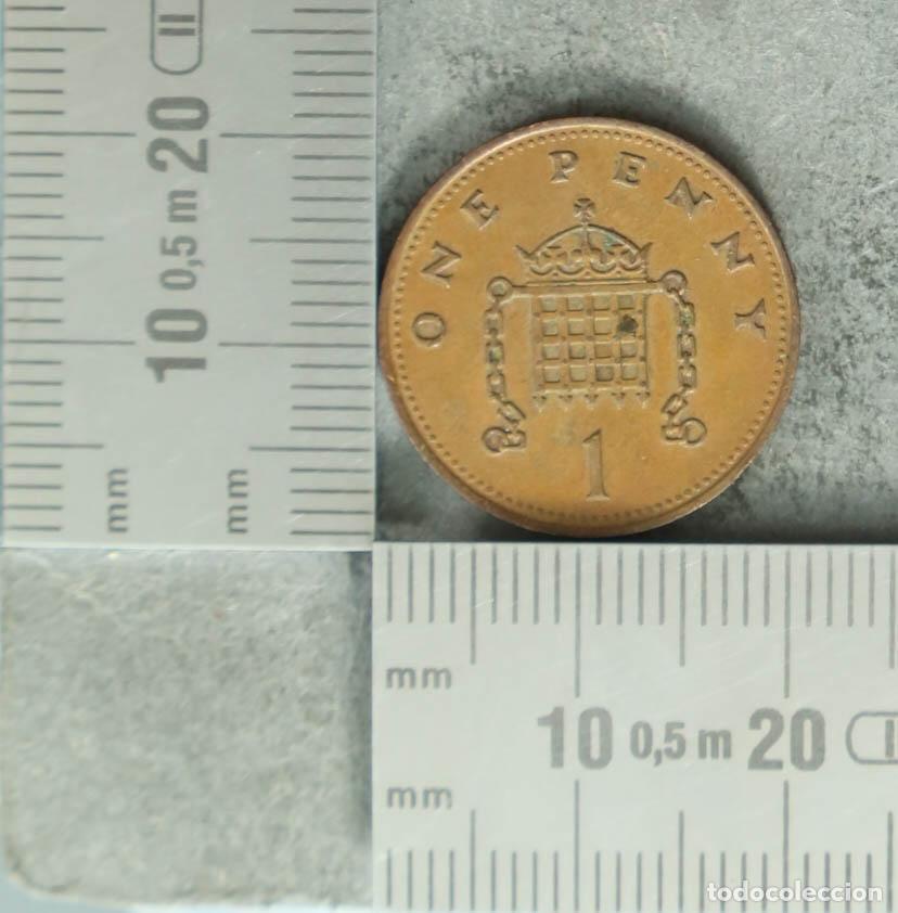 Monedas antiguas de Europa: Moneda. 1 Penny - Reino Unido - Elizabeth II 1987