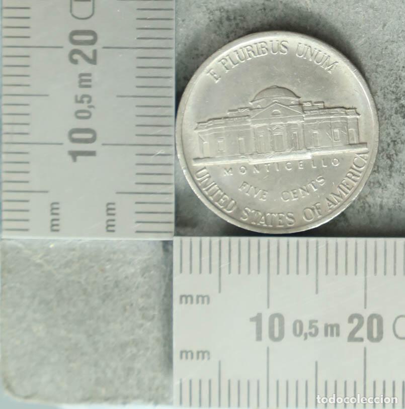 Monedas antiguas de Europa: Moneda. 5 Cents - USA - Jefferson - Monticello 1984