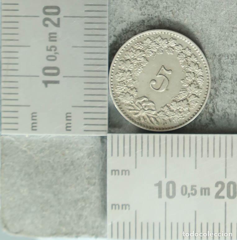 Monedas antiguas de Europa: Moneda. 5 Rappen - Suiza 1881