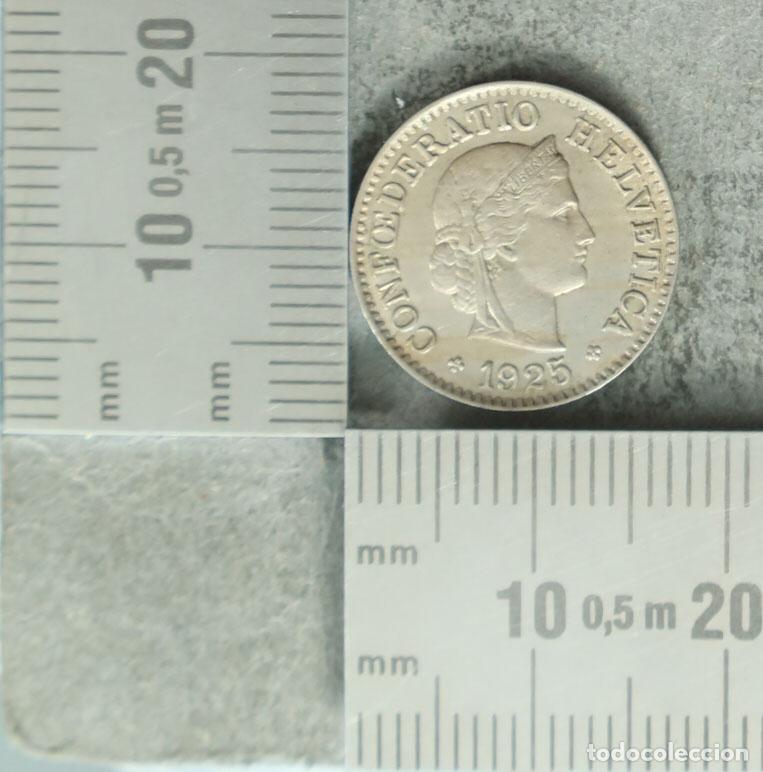 Monedas antiguas de Europa: Moneda. 5 C&eacute;ntimos - Suiza 1925 - Foto 2