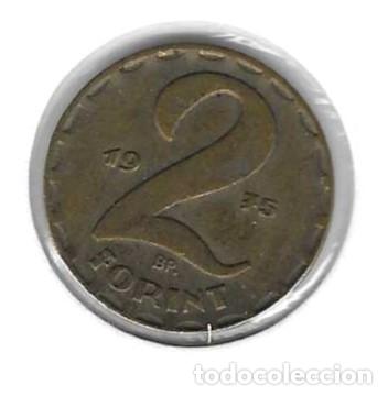 Monedas antiguas de Europa: Moneda Circulada Hungr&iacute;a. 2 Forint 1975. ref. 4-hung2fo75