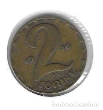 Monedas antiguas de Europa: Moneda Circulada Hungr&iacute;a. 2 Forint 1976. ref. 4-hung2fo76