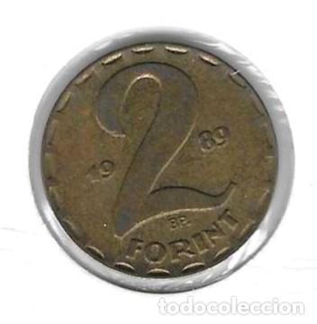 Monedas antiguas de Europa: Moneda Circulada Hungr&iacute;a. 2 Forint 1989. ref. 4-hung2fo89