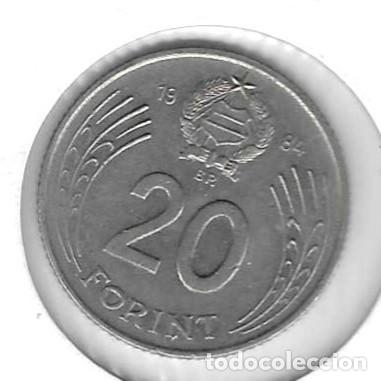 Monedas antiguas de Europa: Moneda Circulada Hungr&iacute;a. 20 Forint 1984. ref. 4-hung20f84
