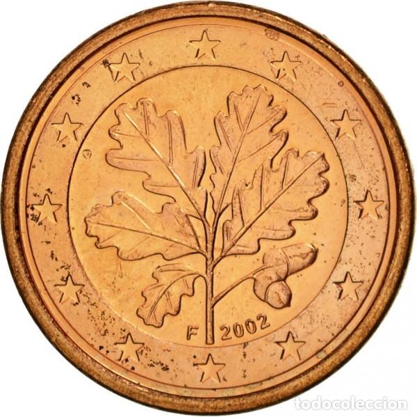 Monedas antiguas de Europa: 1 centimo de Alemania 2002 F